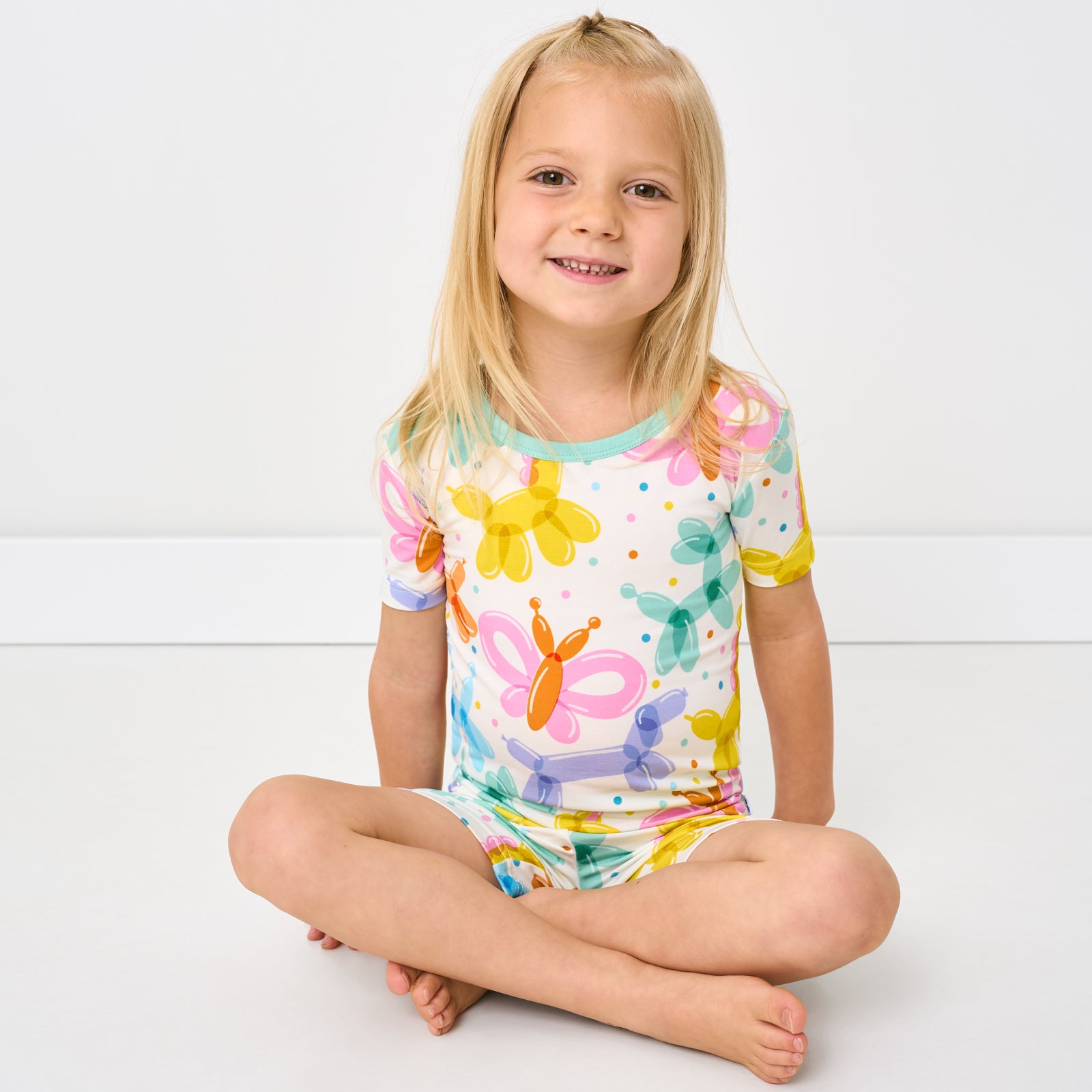 Balloon Bash Two-Piece Short Sleeve & Shorts Pajama Set - Image 4
