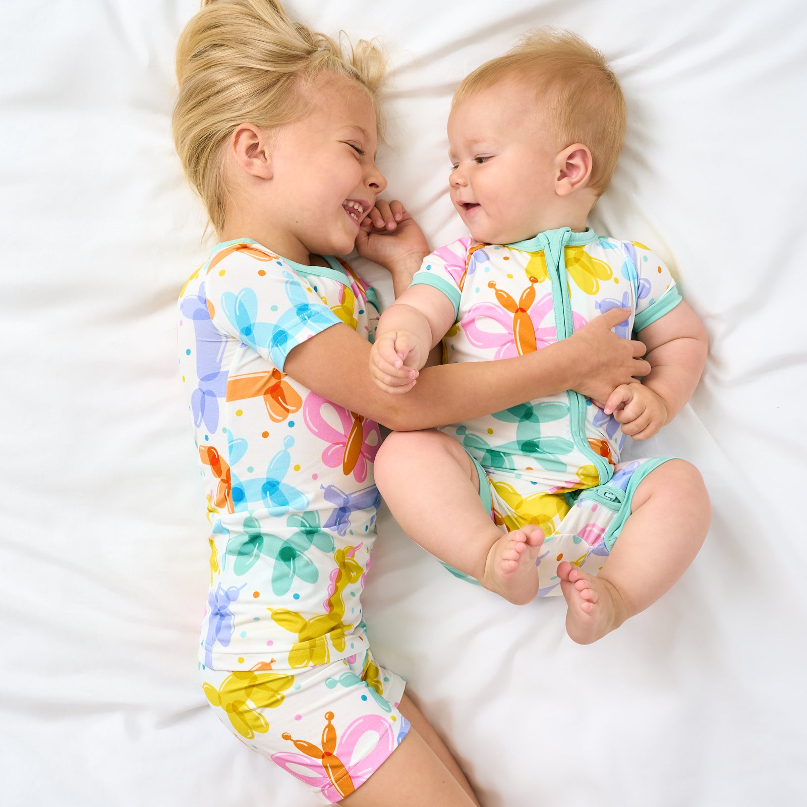 Balloon Bash Two-Piece Short Sleeve & Shorts Pajama Set - Image 5