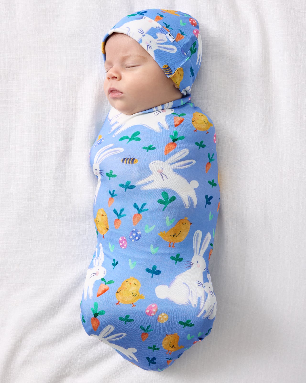 Bunny Patch Swaddle & Hat Set