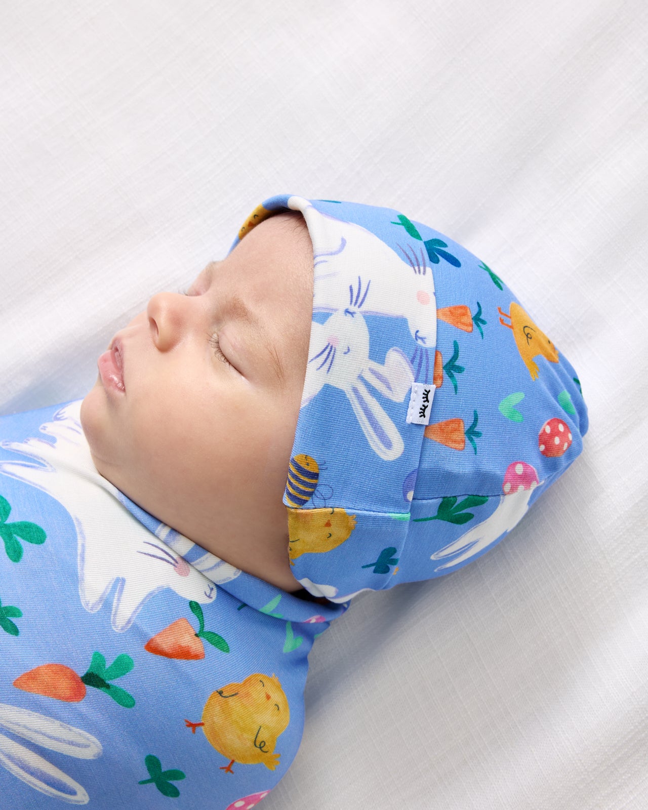Bunny Patch Swaddle & Hat Set - Image 2