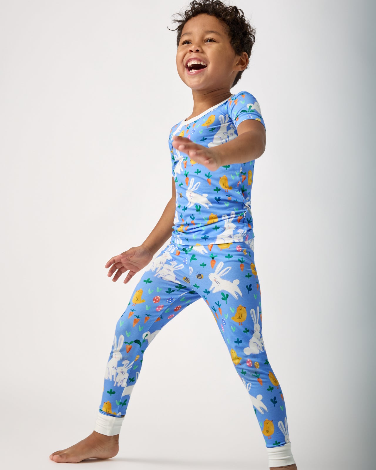 Bunny Patch Two-Piece Short Sleeve Pajama Set - Image 4