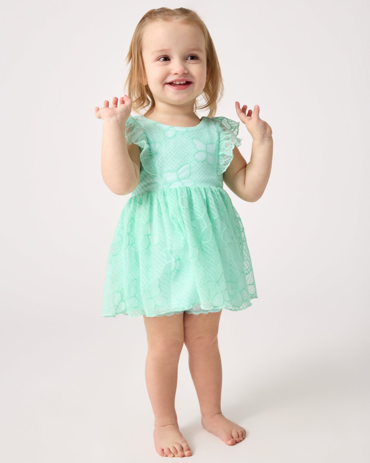 Butterfly Brook Smocked Flutter Dress with Bloomer