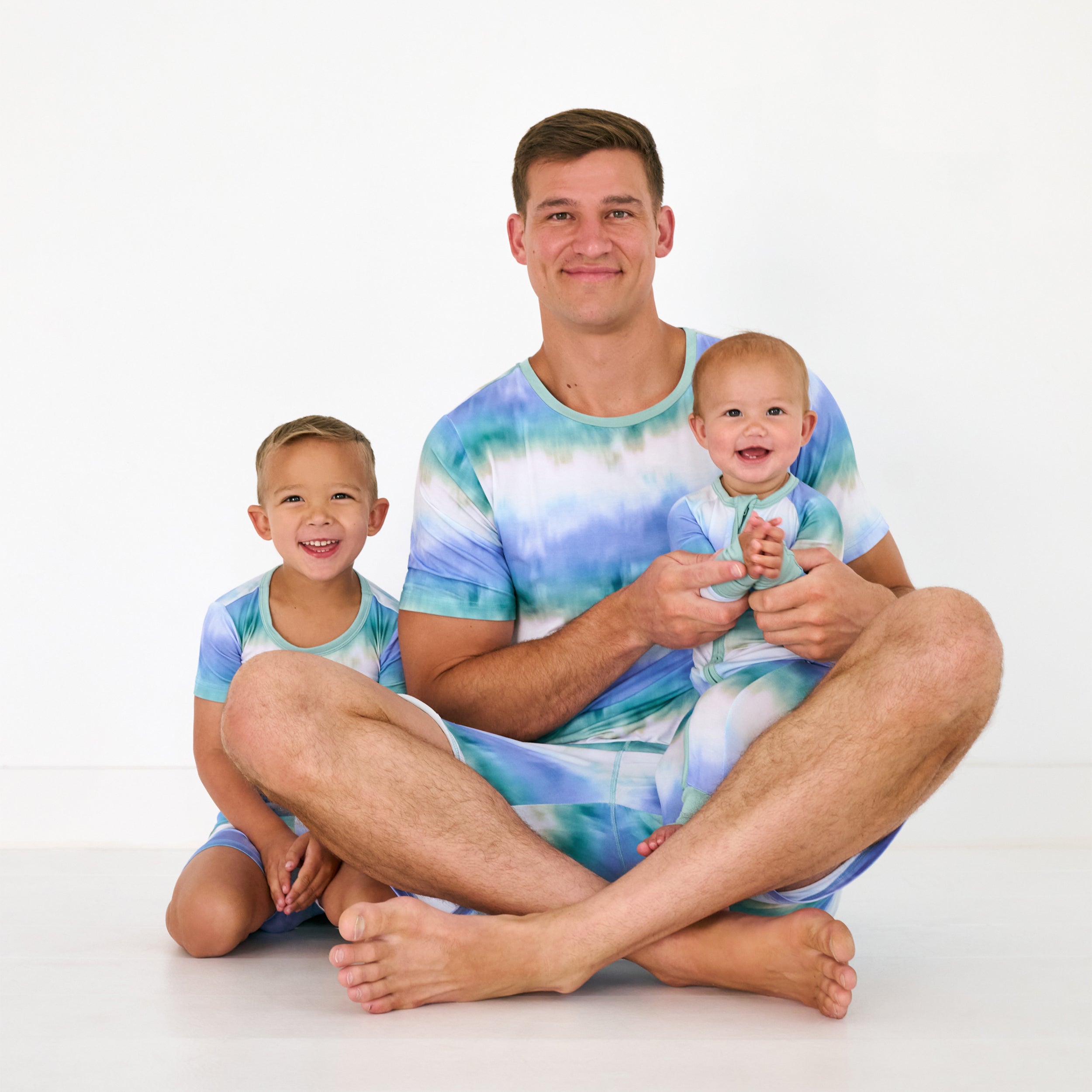 Blue Cosmic Mist Men's Pajama Shorts - Image 4