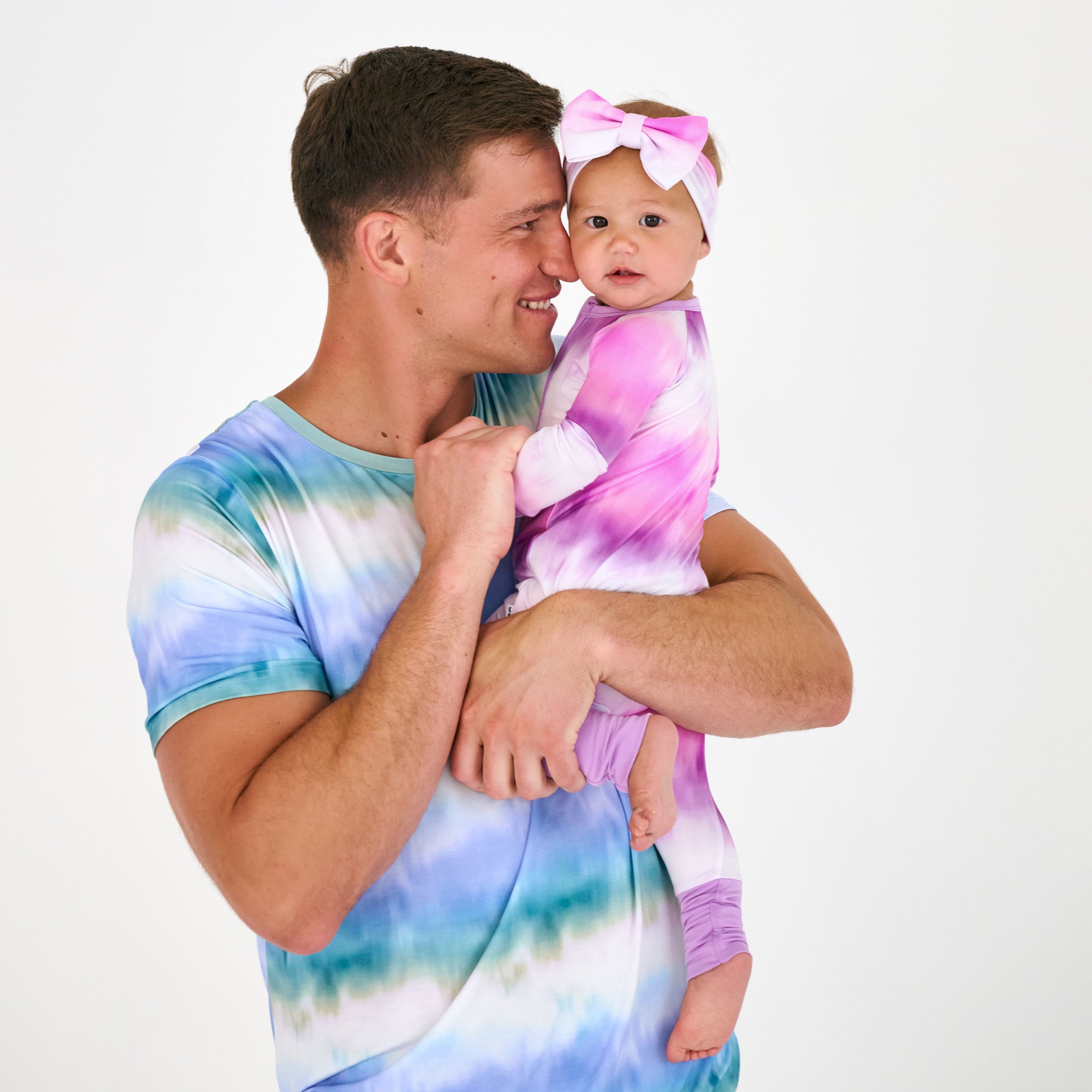 Blue Cosmic Mist Men's Short Sleeve Pajama Top - Image 4