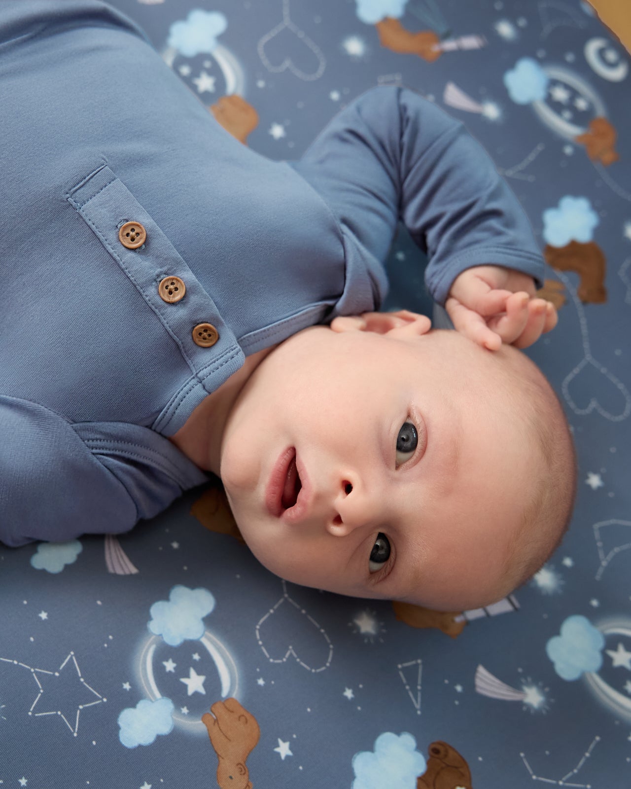 Hazy Blue Henley Bodysuit - Image 3