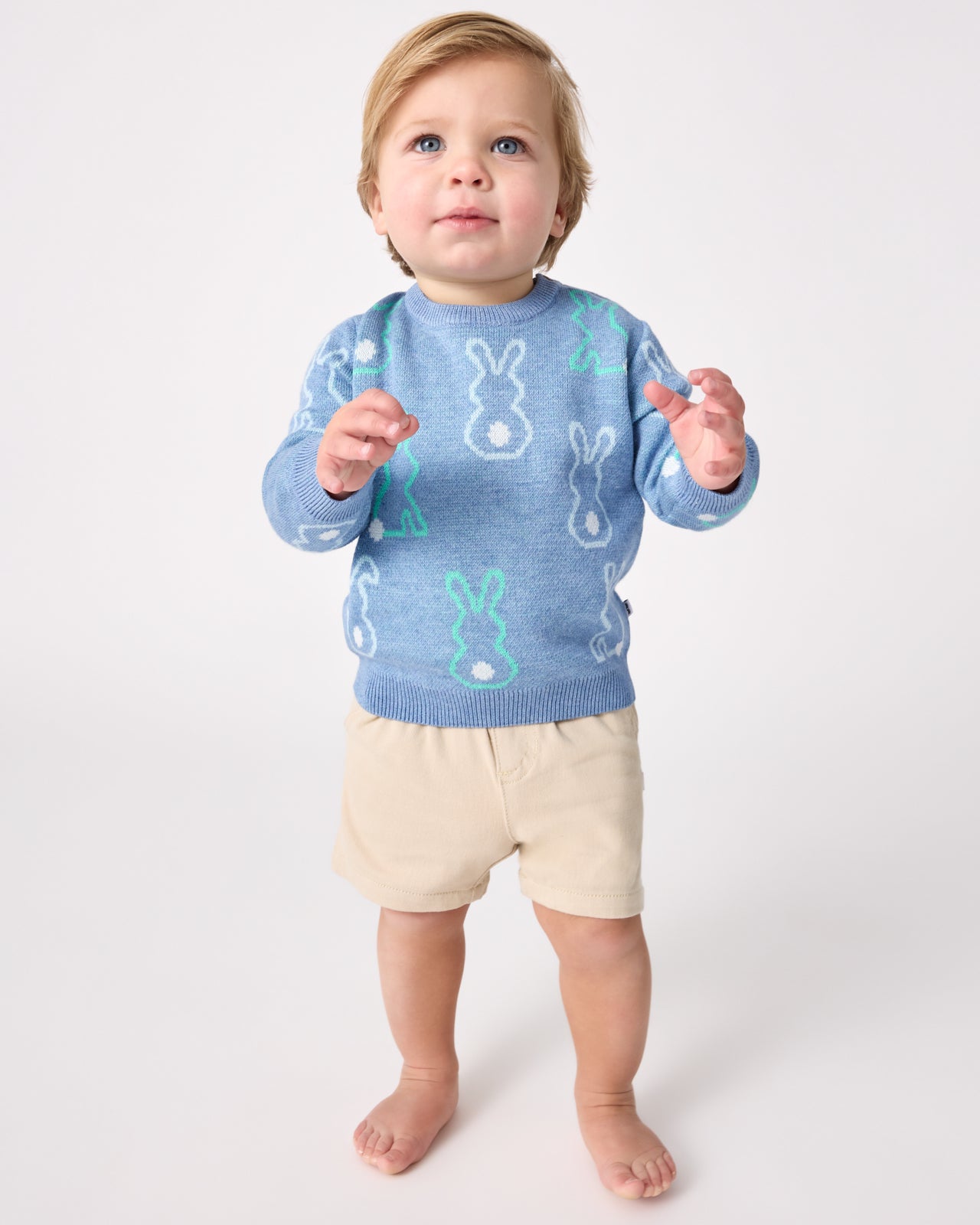 Cozy Cottontails Baby Sweater - Image 2