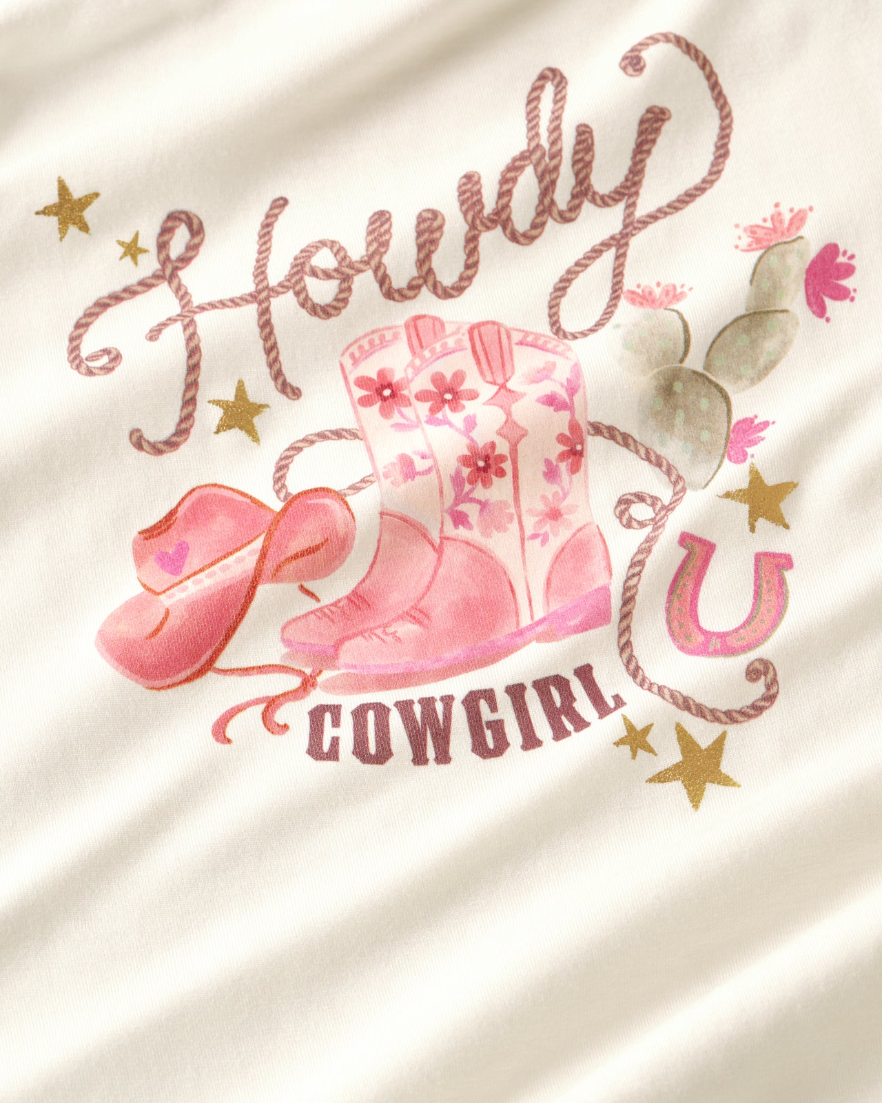 Howdy Cowgirl Puff Sleeve Tee - Image 7