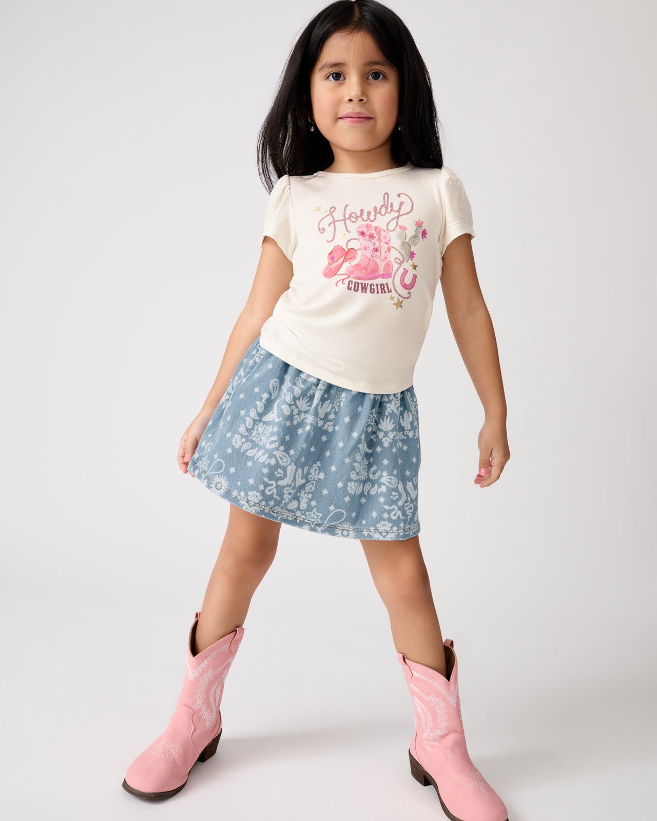 Bandana Blues Denim Skort - Image 3