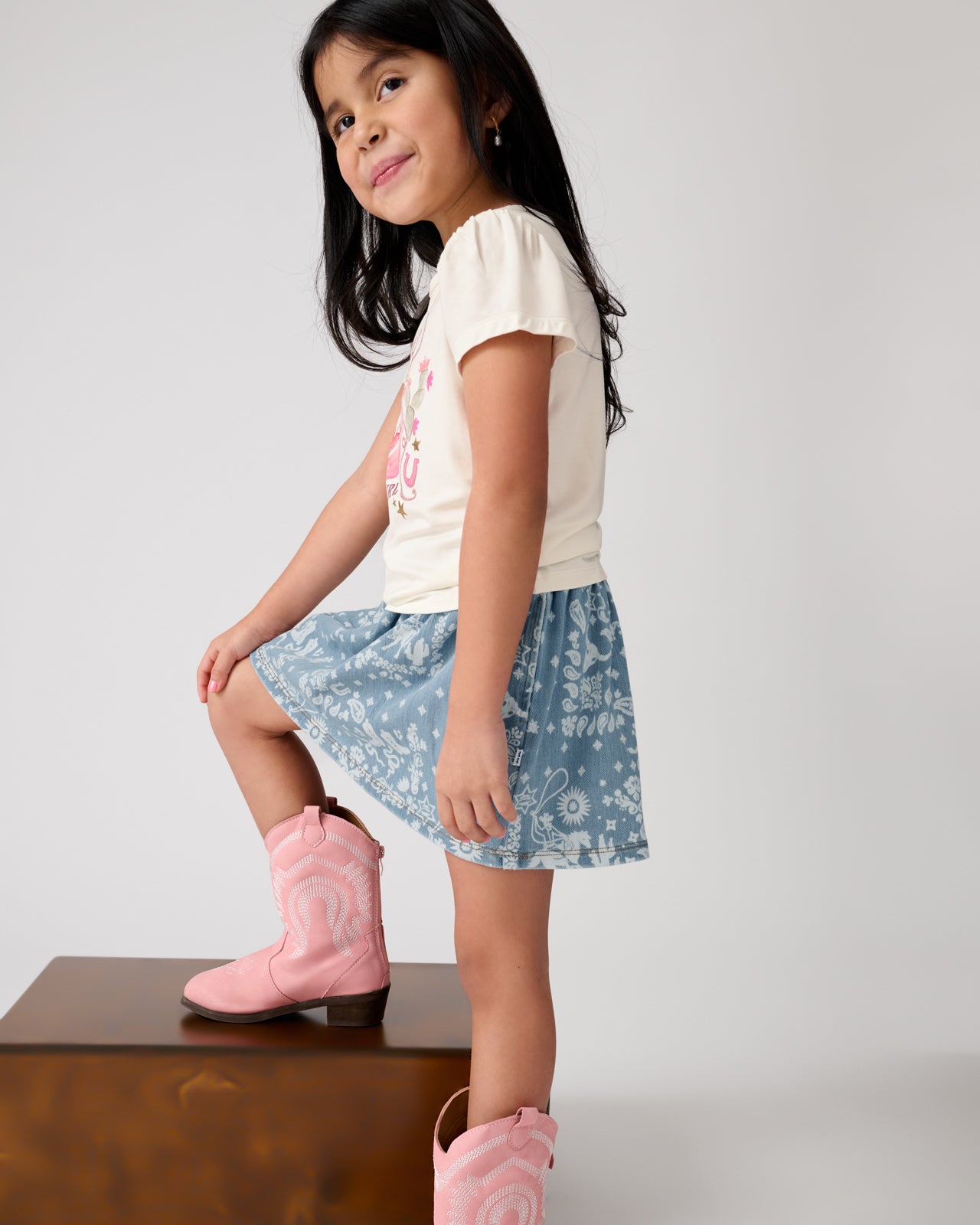 Bandana Blues Denim Skort - Image 2