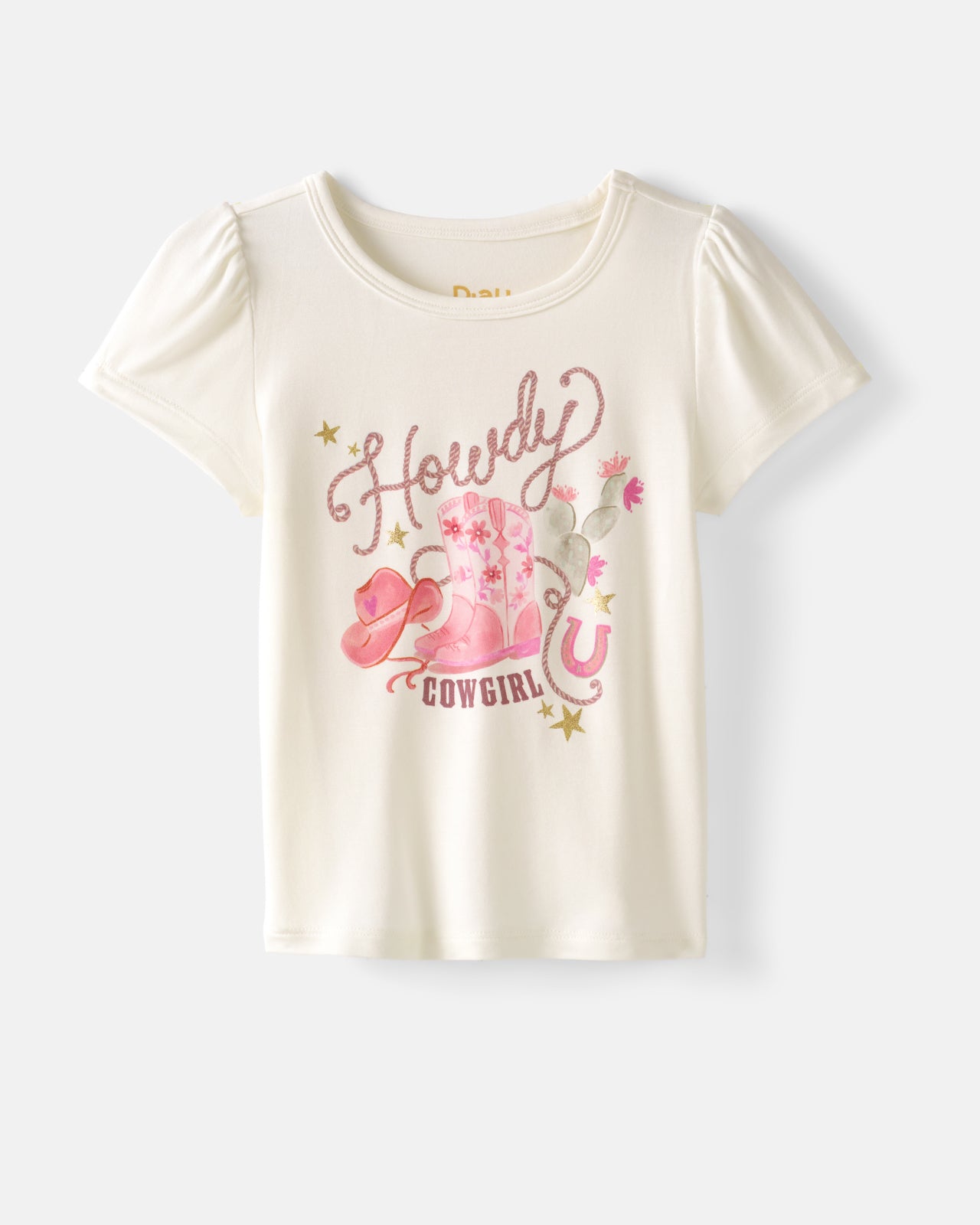 Howdy Cowgirl Puff Sleeve Tee - Image 8