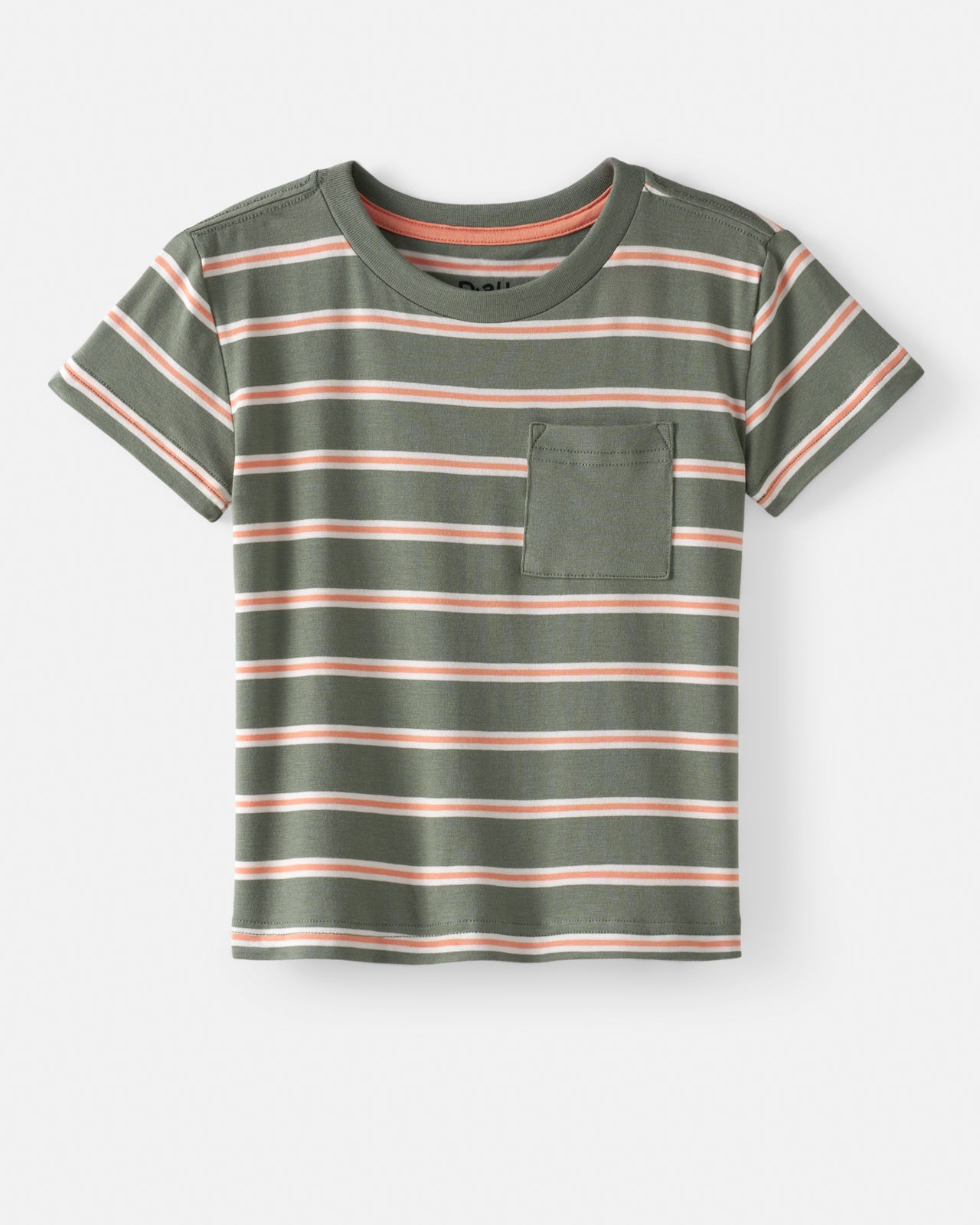 Moss Stripe Relaxed Pocket Tee - Image 8