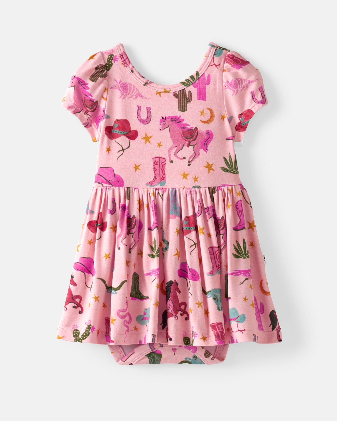 Pink Rancher Roundup Skater Dress with Bodysuit - Image 6