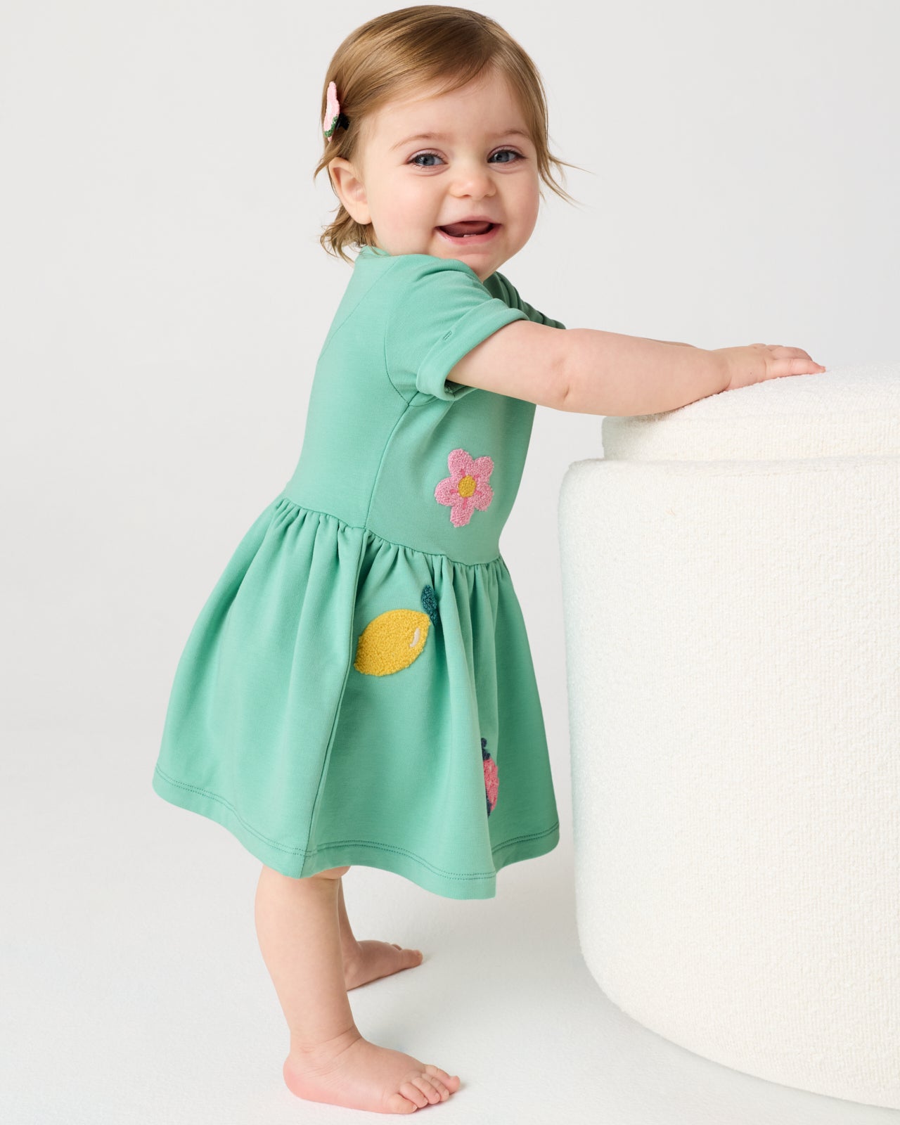 Garden Party Short Sleeve Dress with Bloomer - Image 3