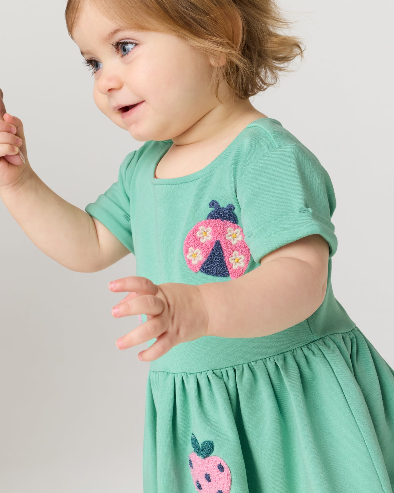 Garden Party Short Sleeve Dress with Bloomer - Image 2