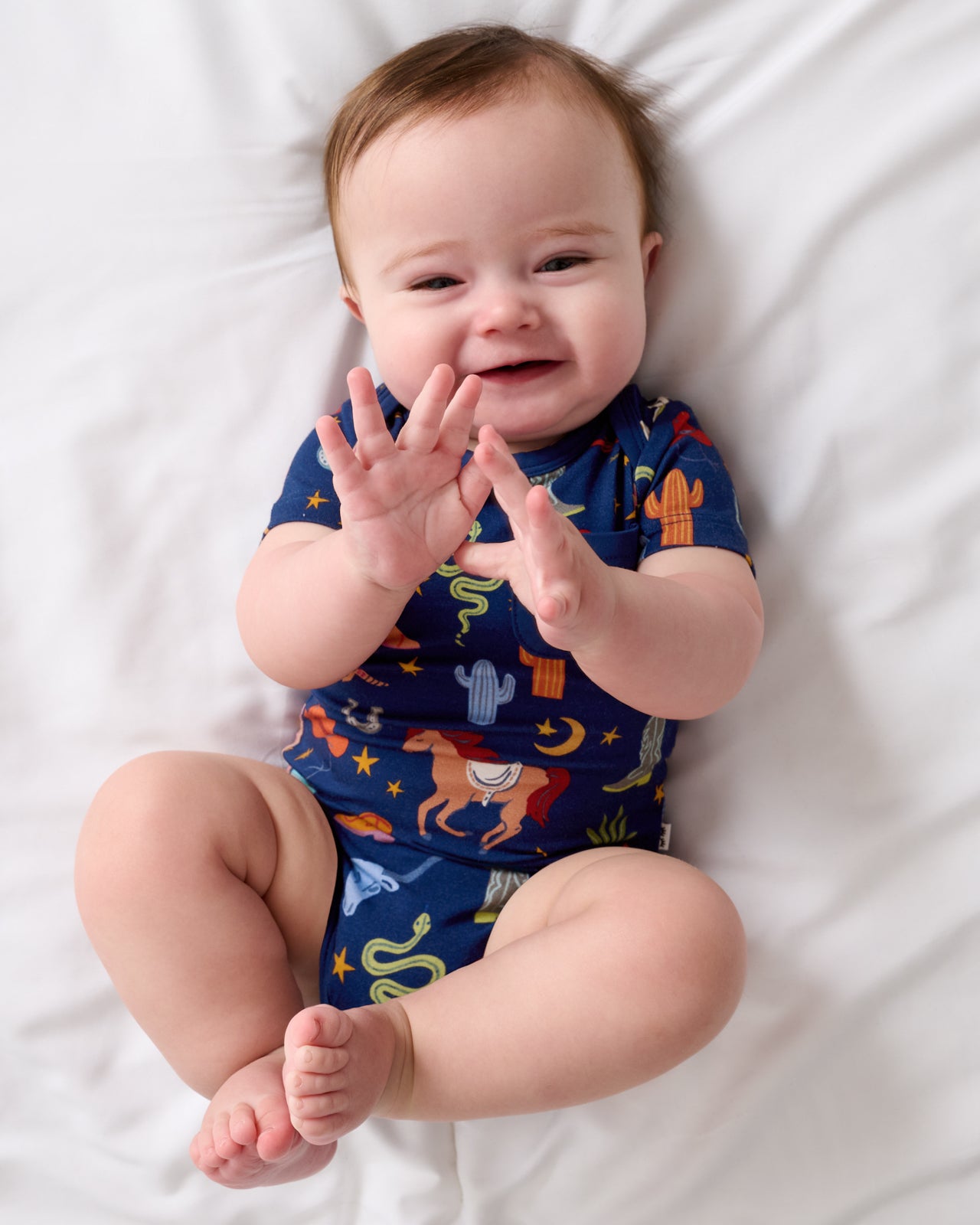 Blue Rancher Roundup Pocket Bodysuit - Image 3