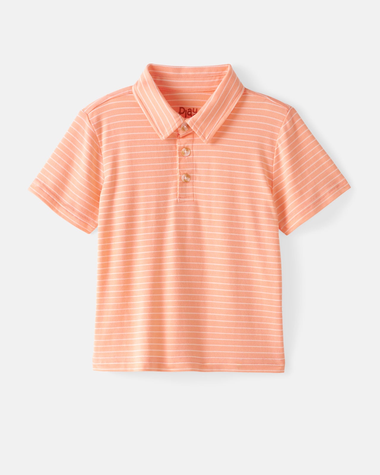 Peachy Keen Stripe Polo Shirt - Image 4