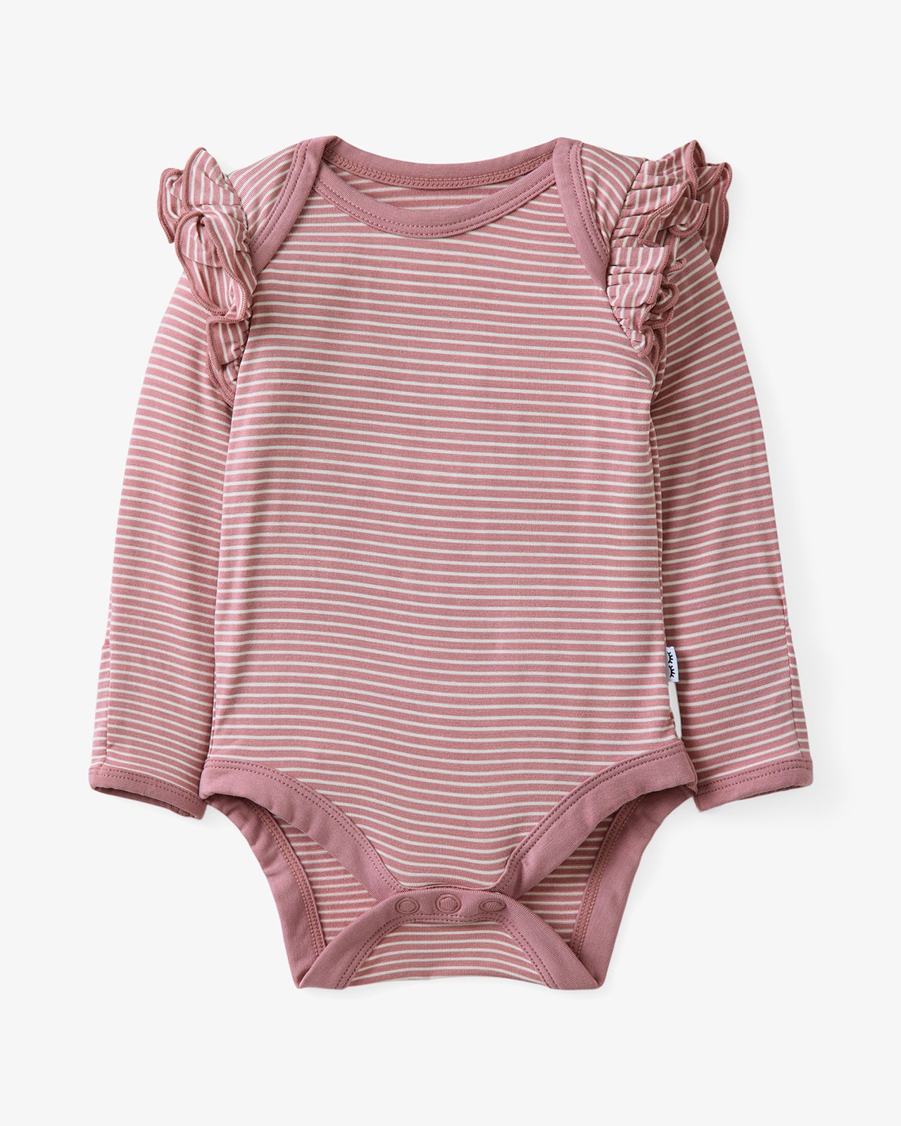 Rosewood Stripe Flutter Bodysuit - Image 4