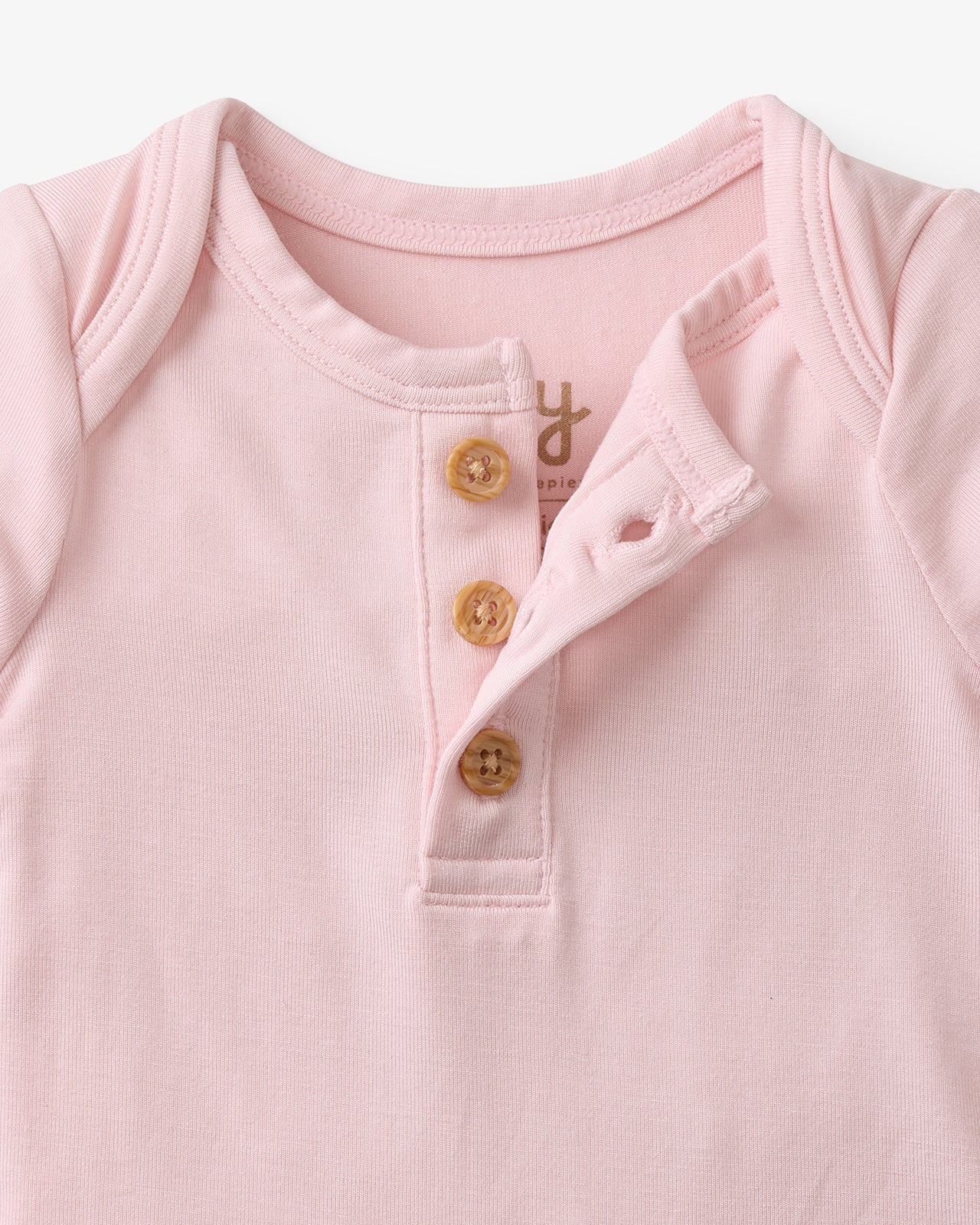 Prima Pink Henley Bodysuit - Image 4