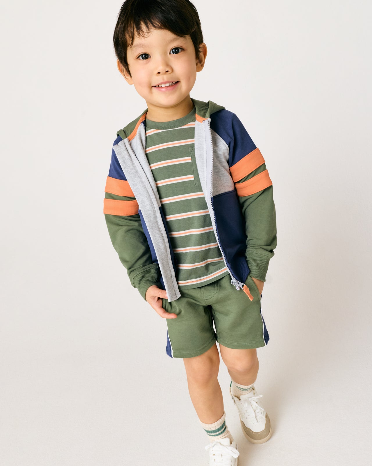 Moss Stripe Relaxed Pocket Tee - Image 7