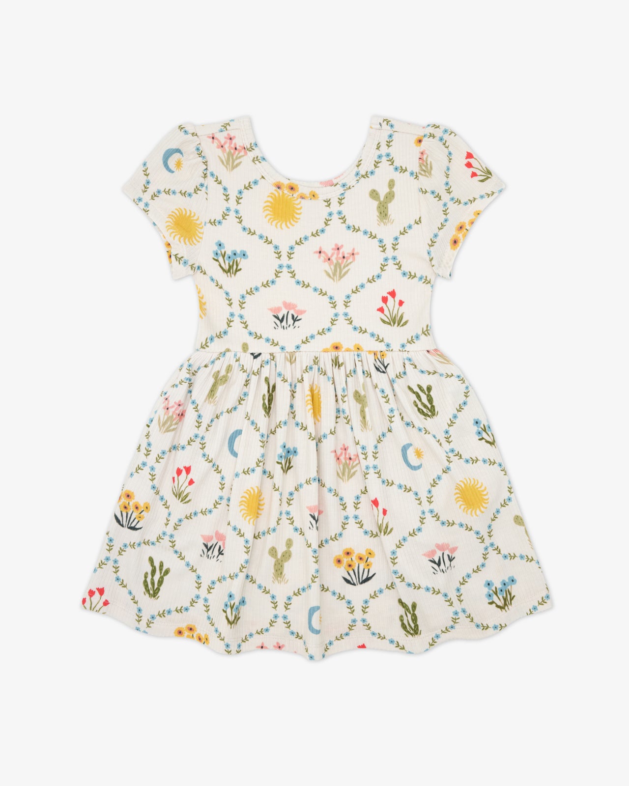 Desert Meadow Ribbed Skater Dress - Image 4