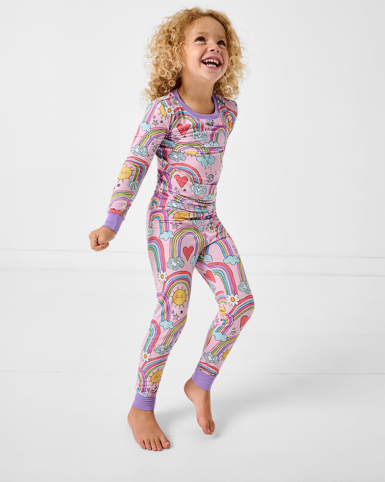 Disco Rainbows Two-Piece Pajama Set
