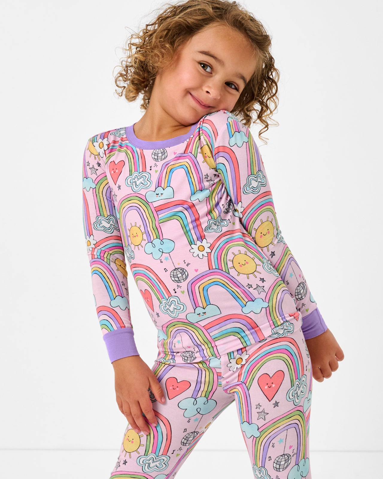 Disco Rainbows Two-Piece Pajama Set - Image 3