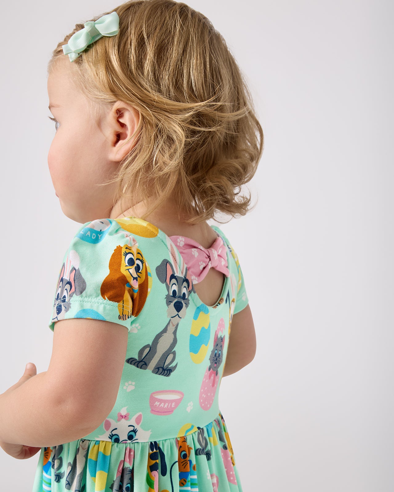 Disney Peekaboo Pets Bow Back Skater Dress with Bodysuit - Image 2