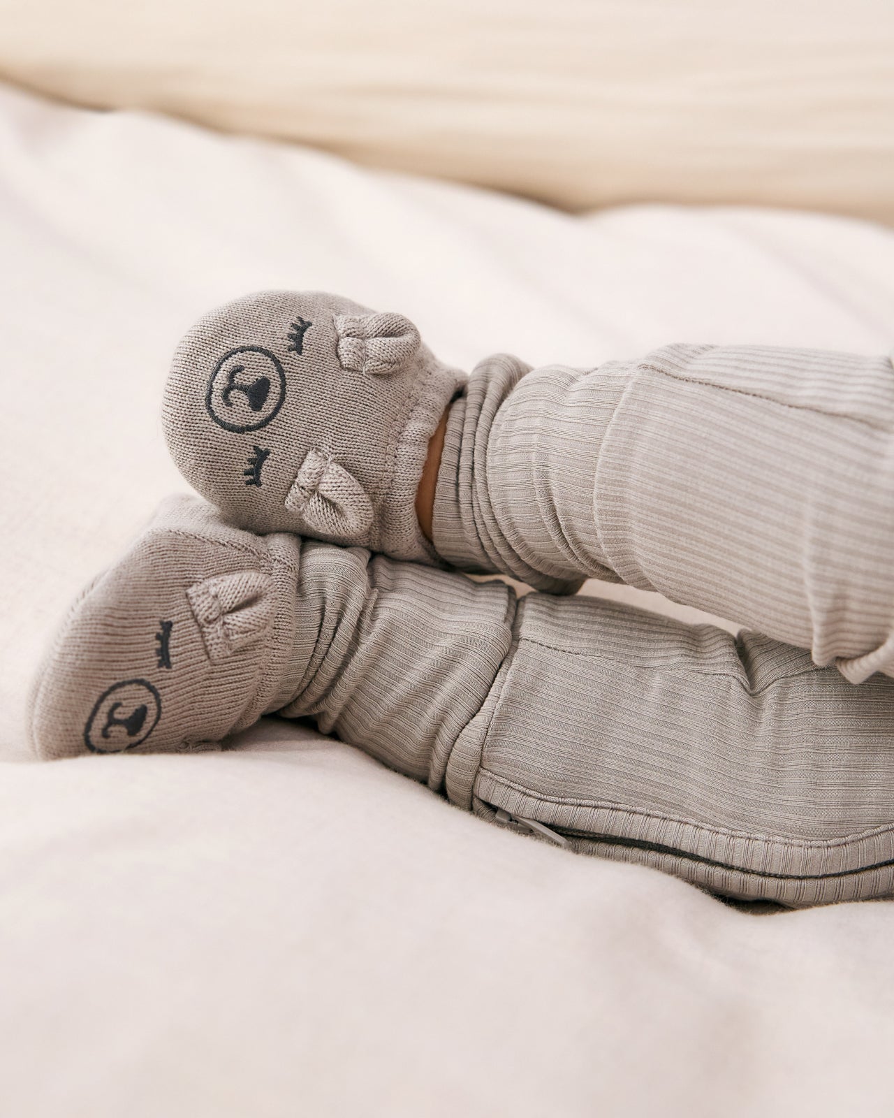Dove Gray Bear Booties - Image 3
