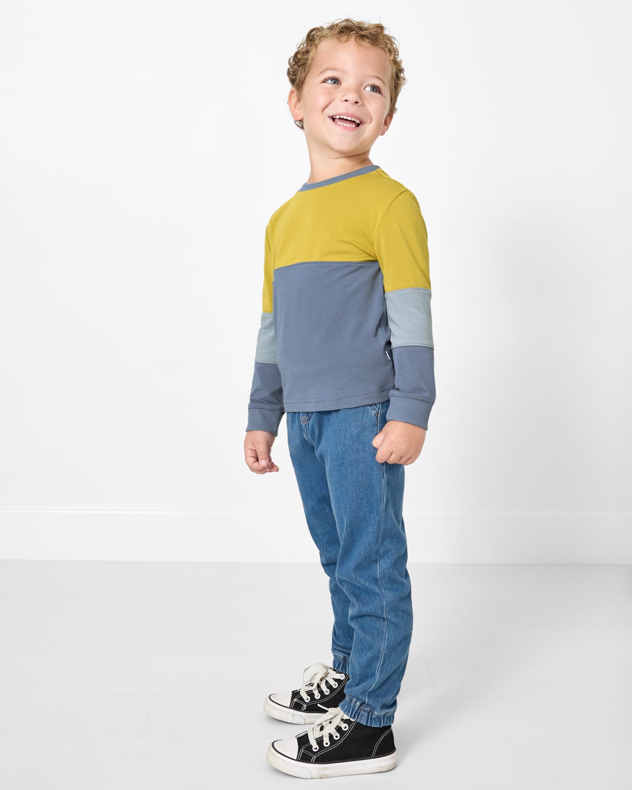 Golden Moss Paneled Tee - Image 2