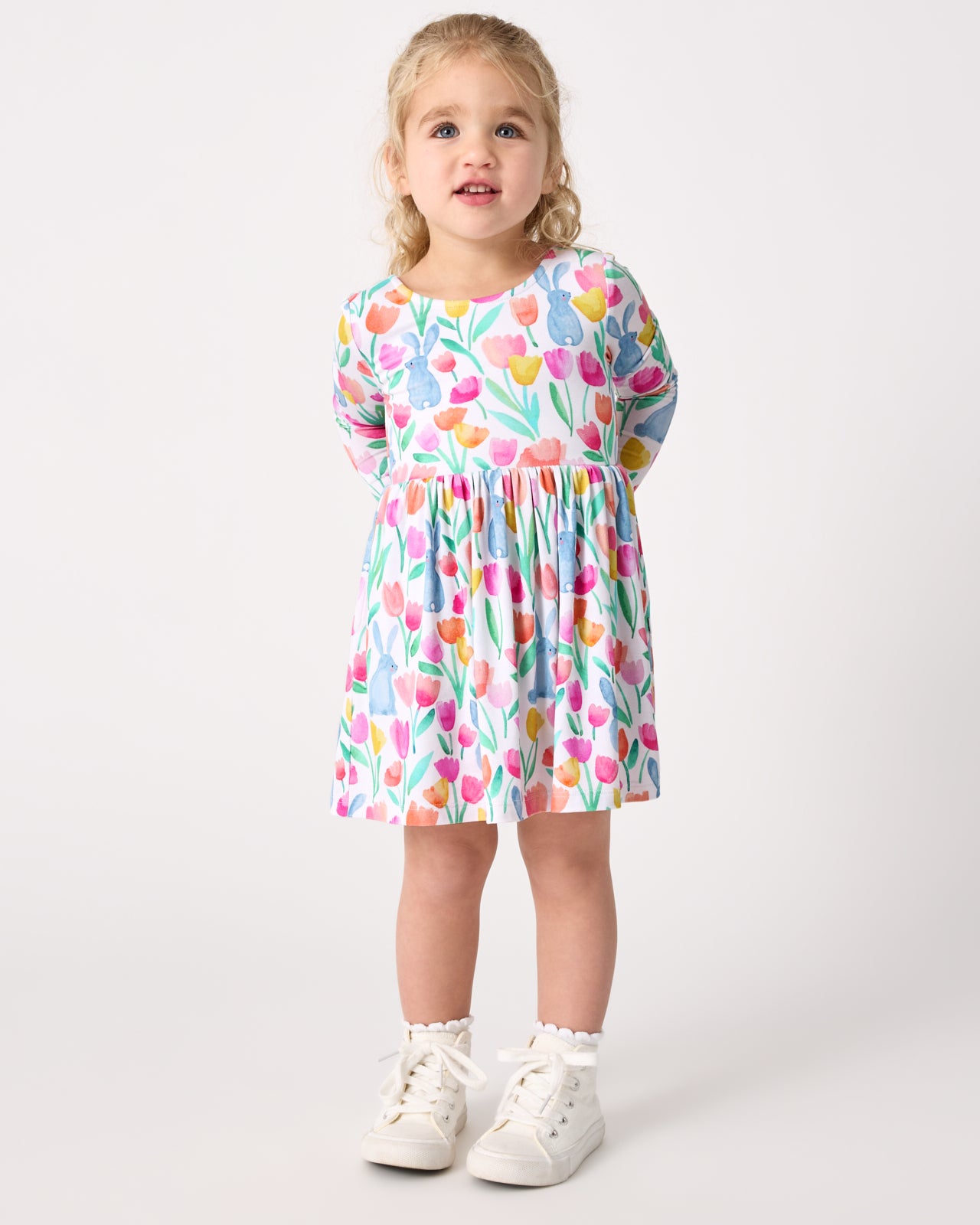 Garden Hop Bow Back Skater Dress - Image 3