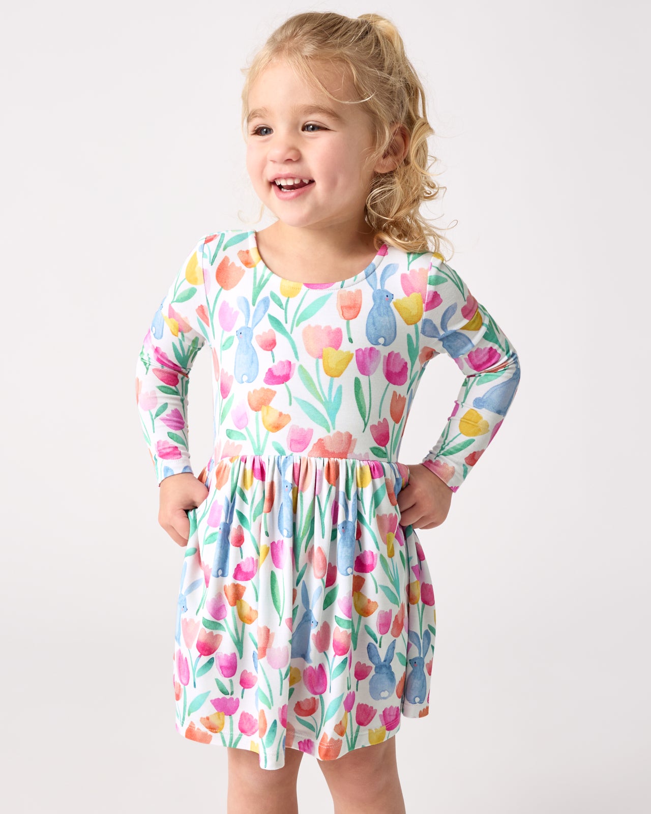Garden Hop Bow Back Skater Dress