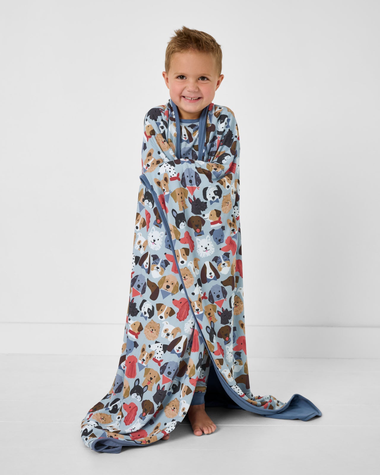 Gray Puppy Parade Large Cloud Blanket®