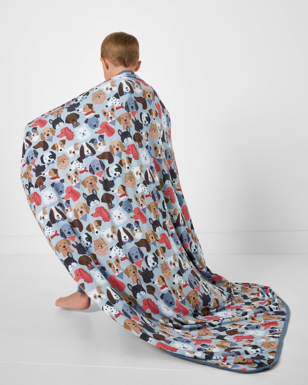 Gray Puppy Parade Large Cloud Blanket® - Image 3