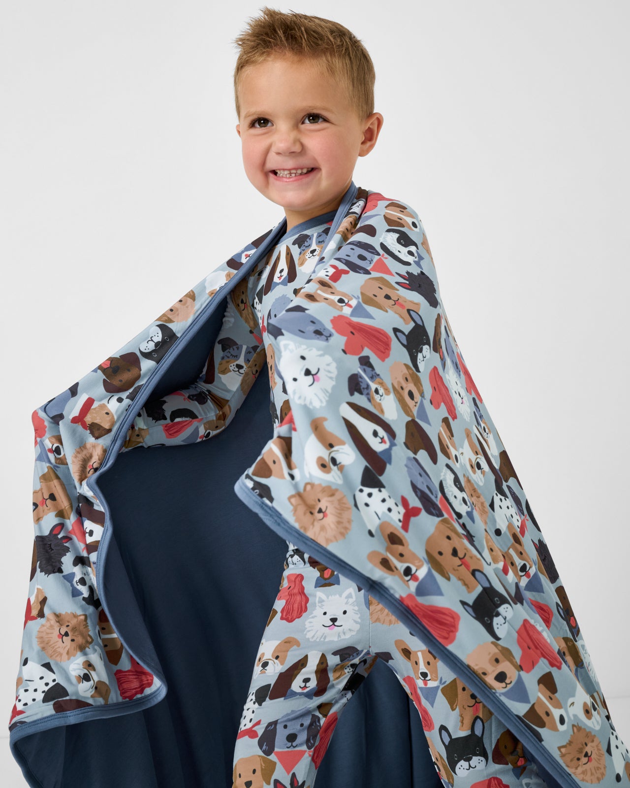 Gray Puppy Parade Large Cloud Blanket® - Image 4