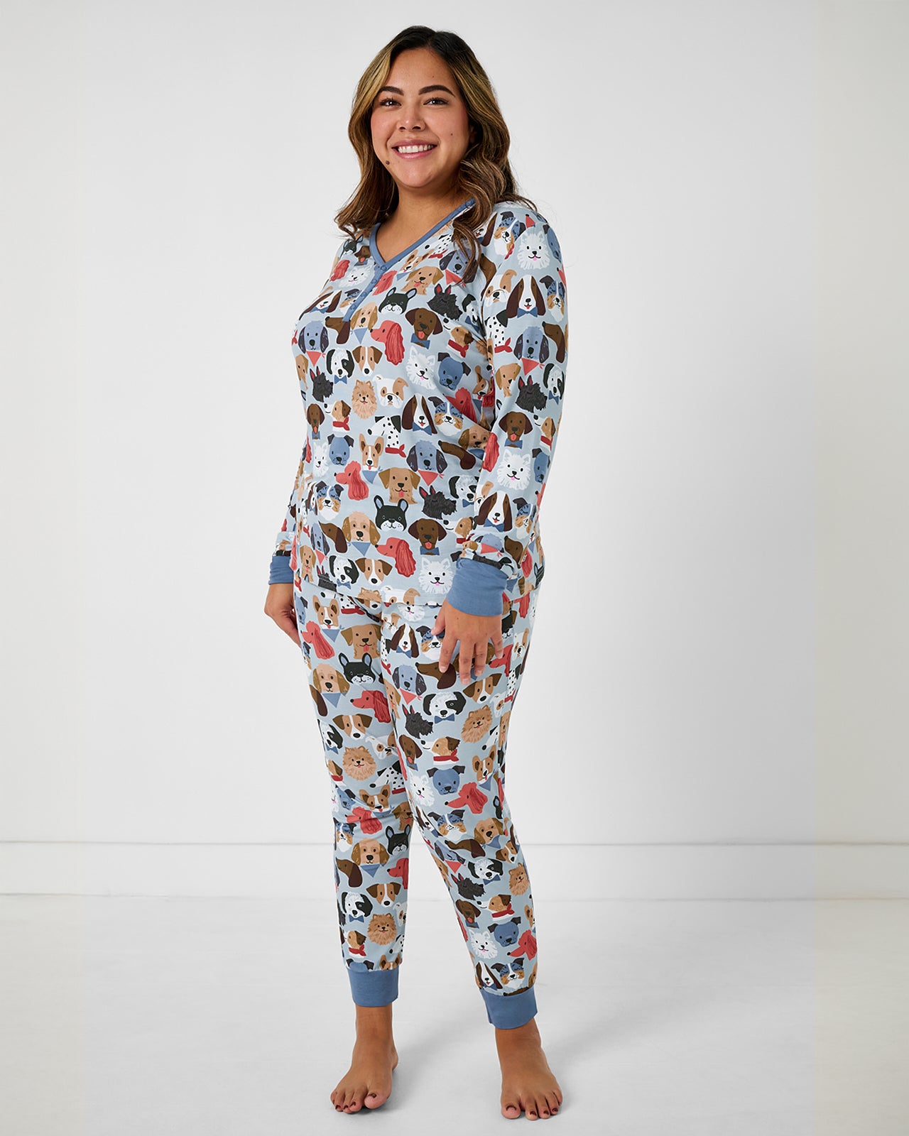Gray Puppy Parade Women's Pajama Pants - Image 2
