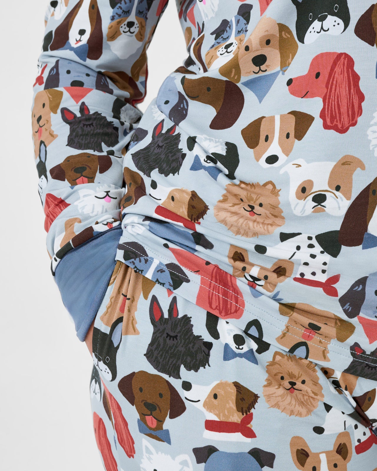 Gray Puppy Parade Women's Pajama Pants - Image 3