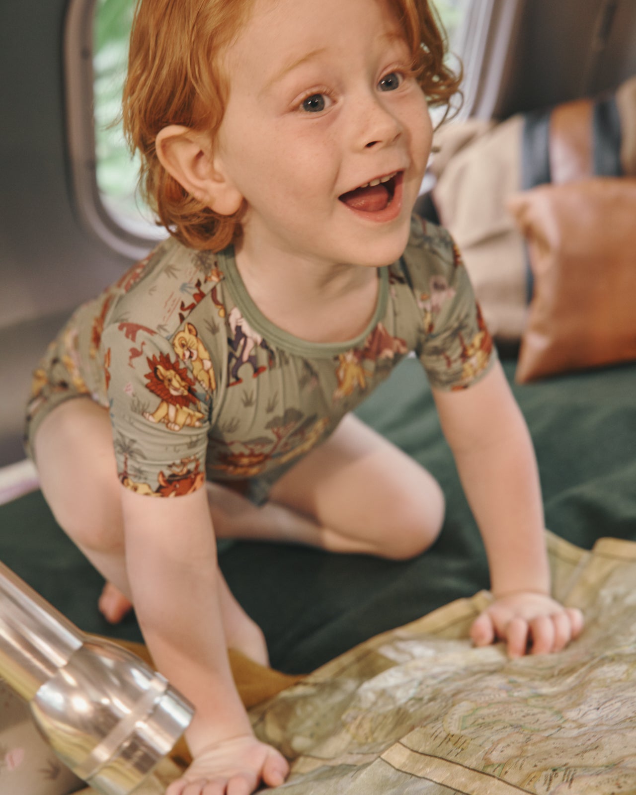 Disney Simba's Safari Two-Piece Short Sleeve & Shorts Pajama Set - Image 7