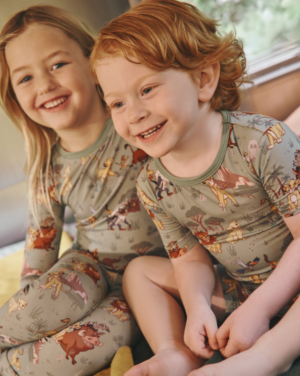 Disney Simba's Safari Two-Piece Short Sleeve & Shorts Pajama Set - Image 2