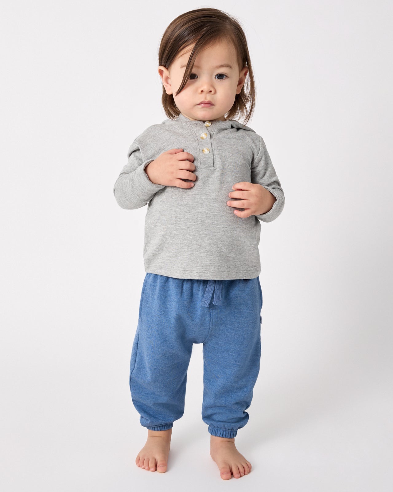 Heather Blue Relaxed Jogger - Image 2
