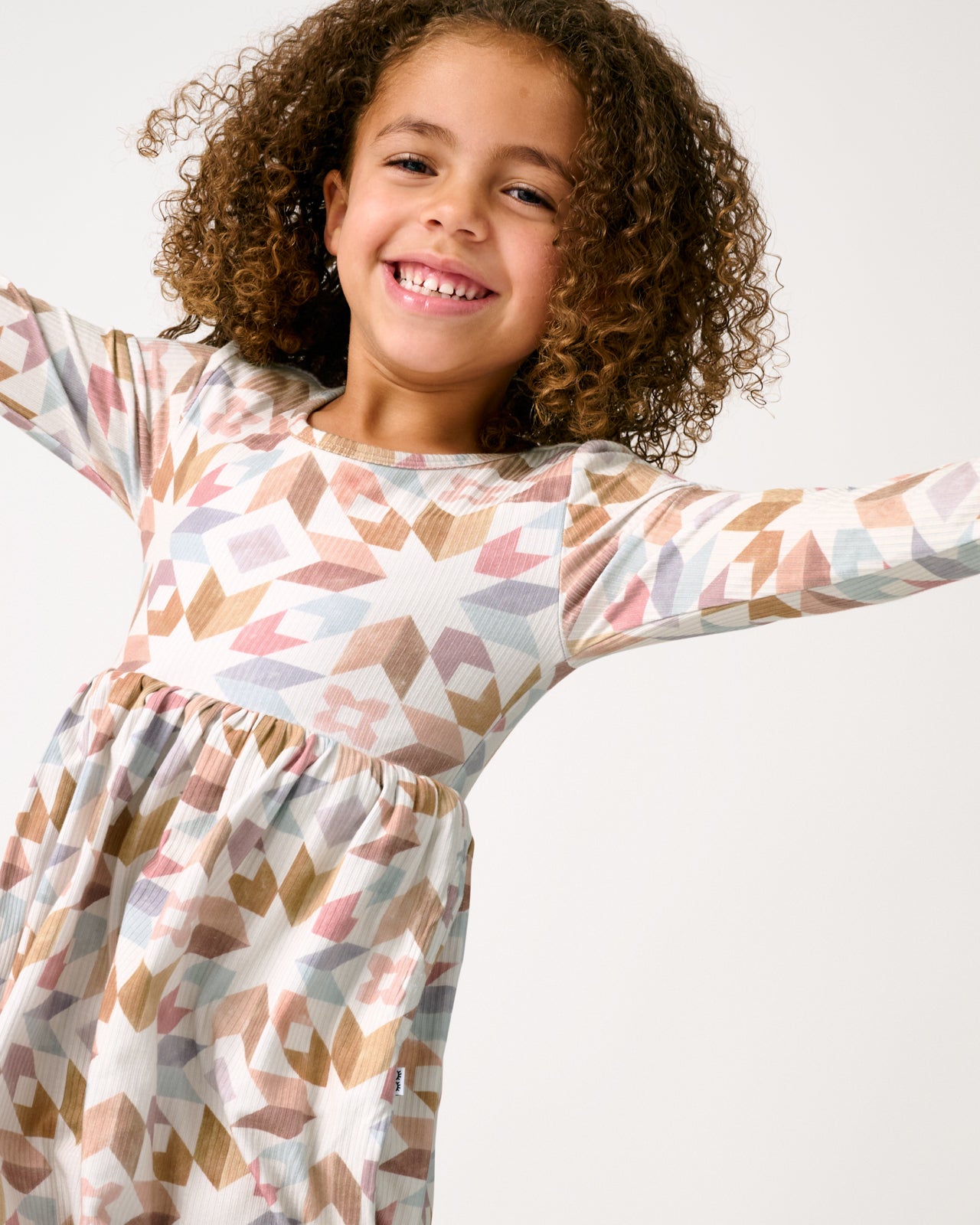 Kaleidoscope Dreams Ribbed Skater Dress - Image 2