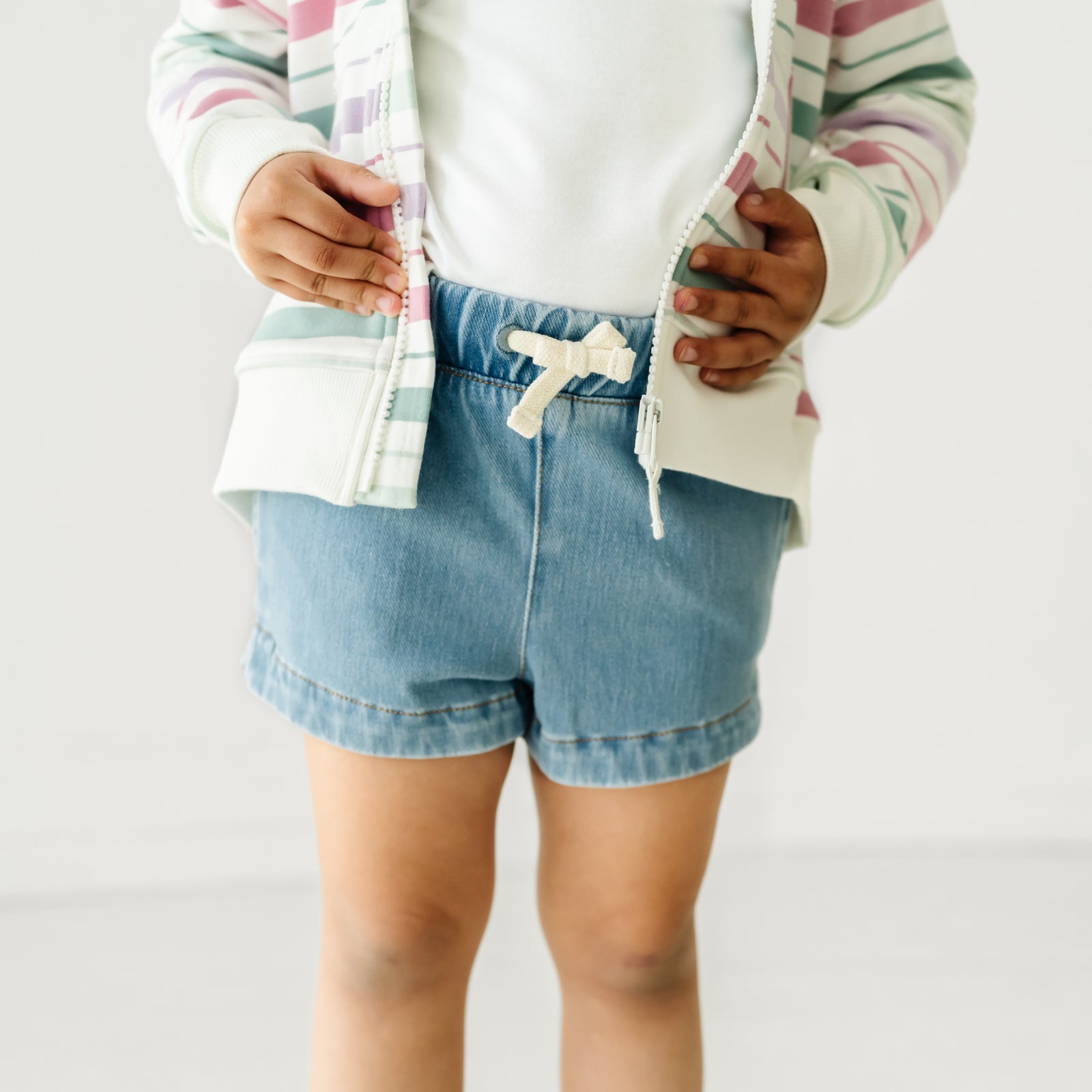 Light Blue Denim Shorts - Image 4
