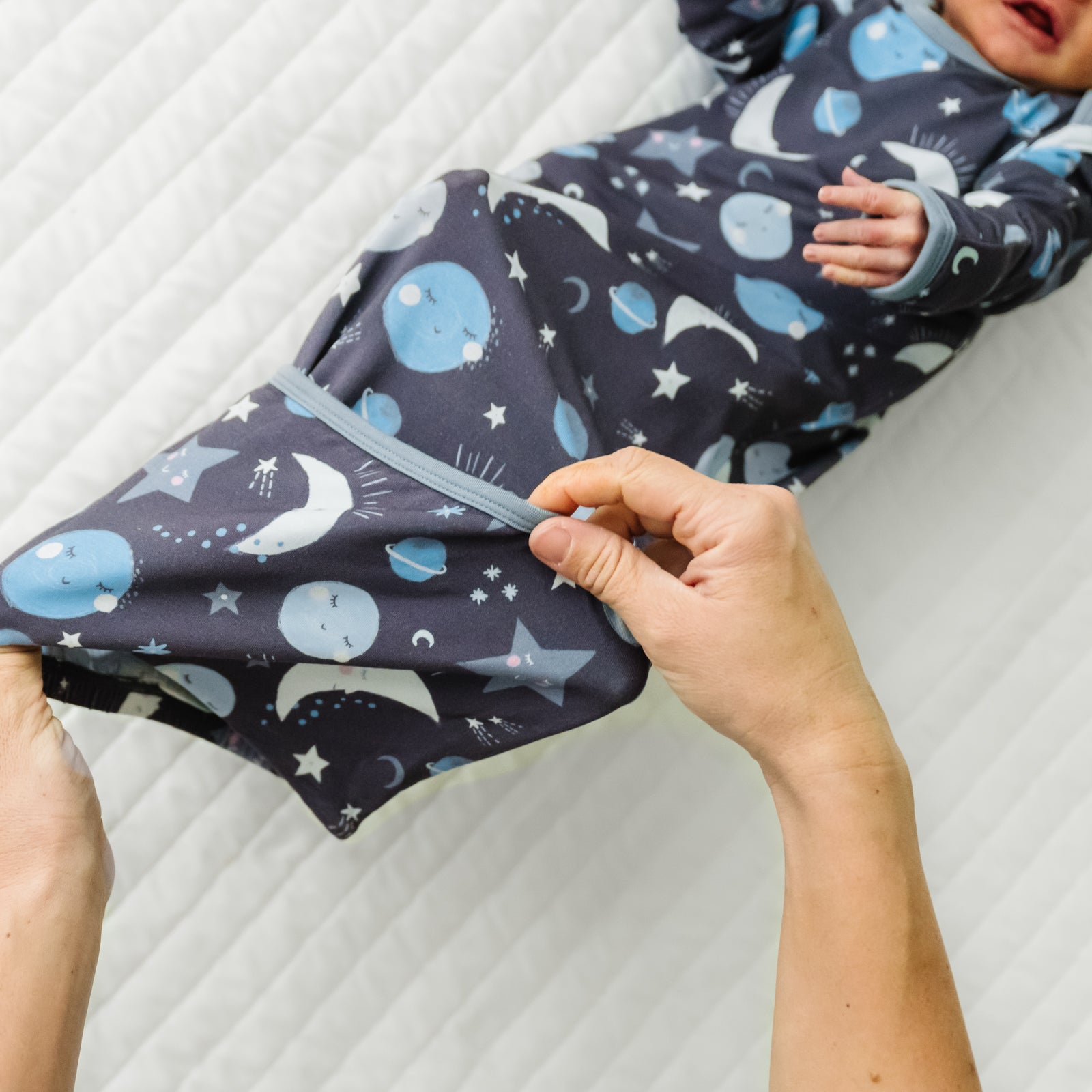 Blue To the Moon & Back Infant Gown - Image 5