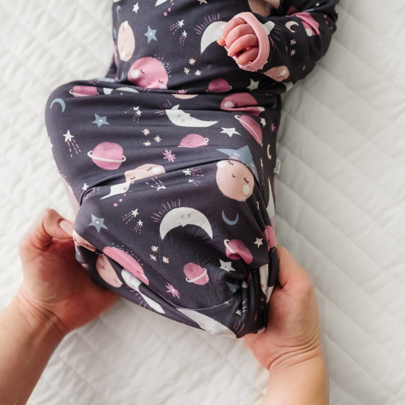 Pink To the Moon & Back Infant Gown - Image 3