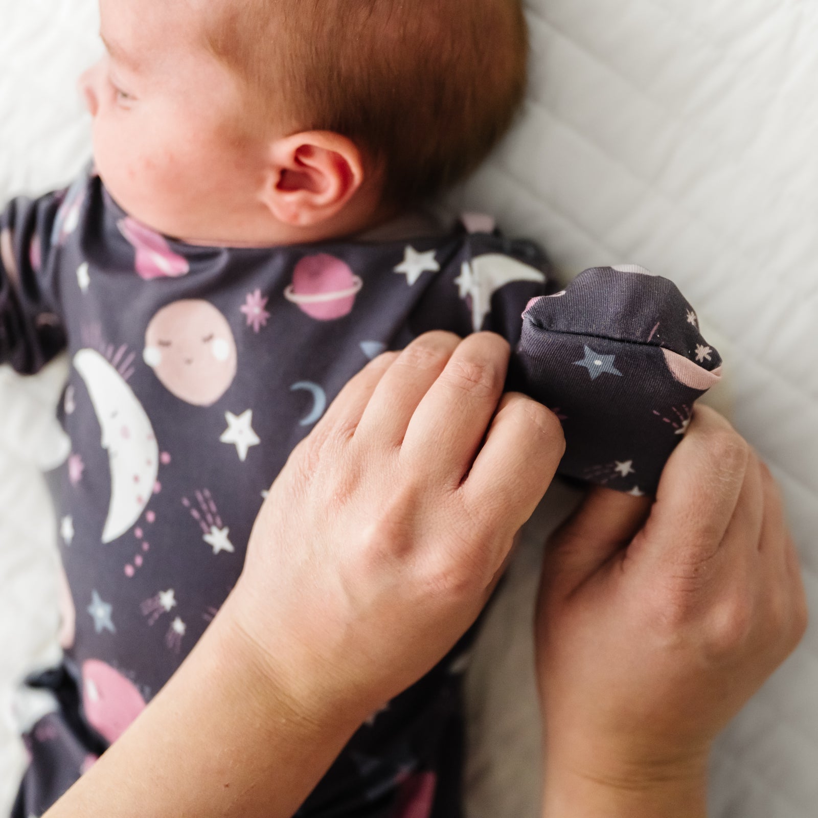 Pink To the Moon & Back Infant Gown - Image 4