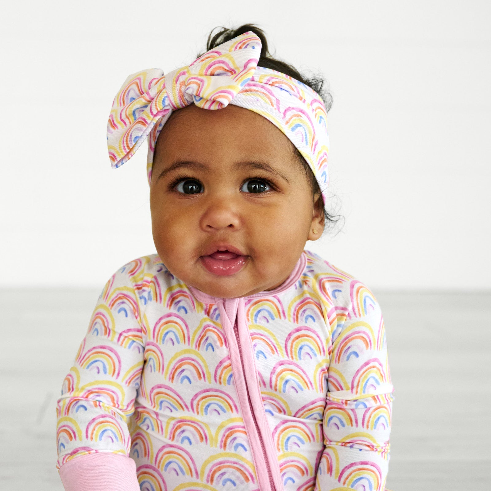 Pastel Rainbows Luxe Bow Headband - Image 4