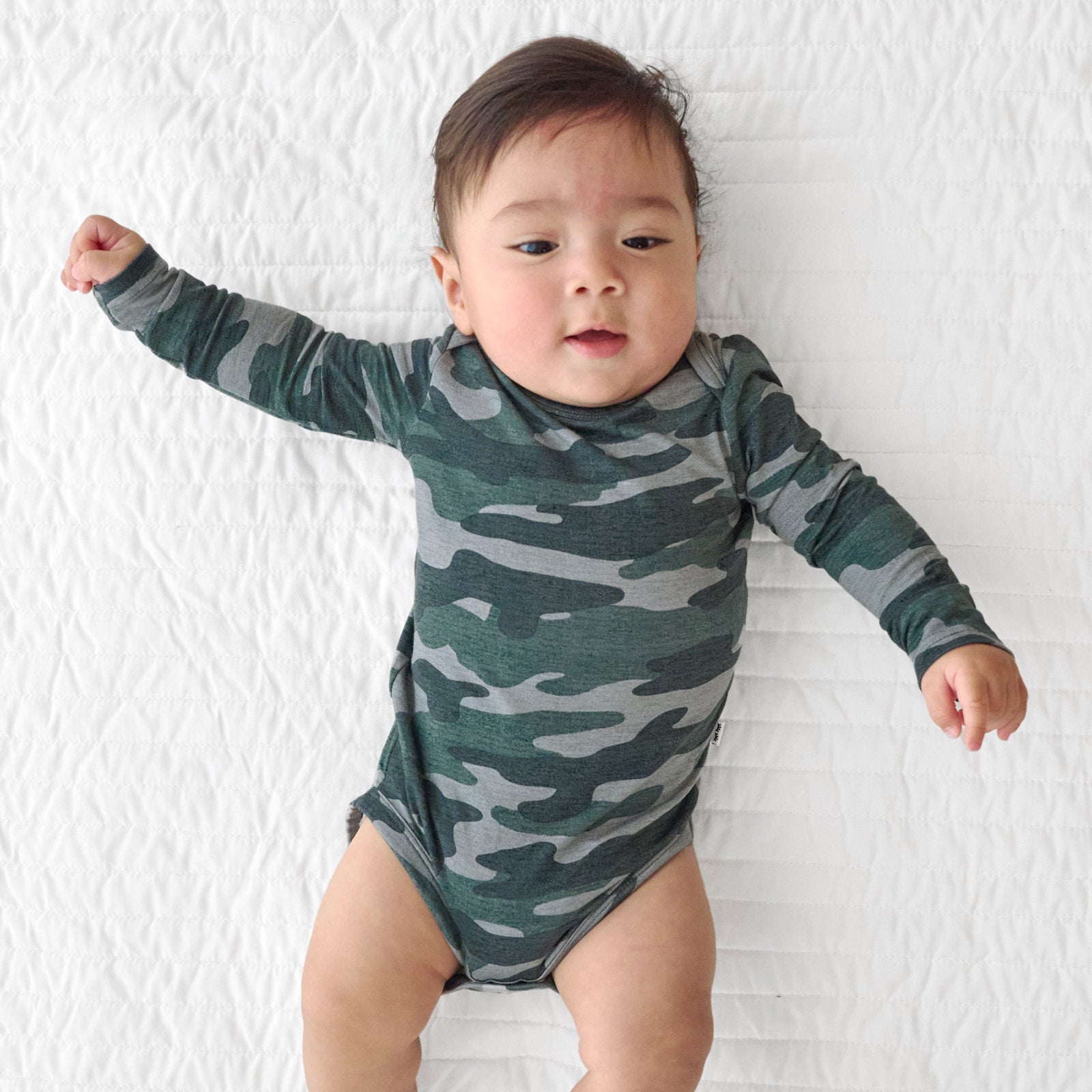 Vintage Camo Long Sleeve Bodysuit - Image 3