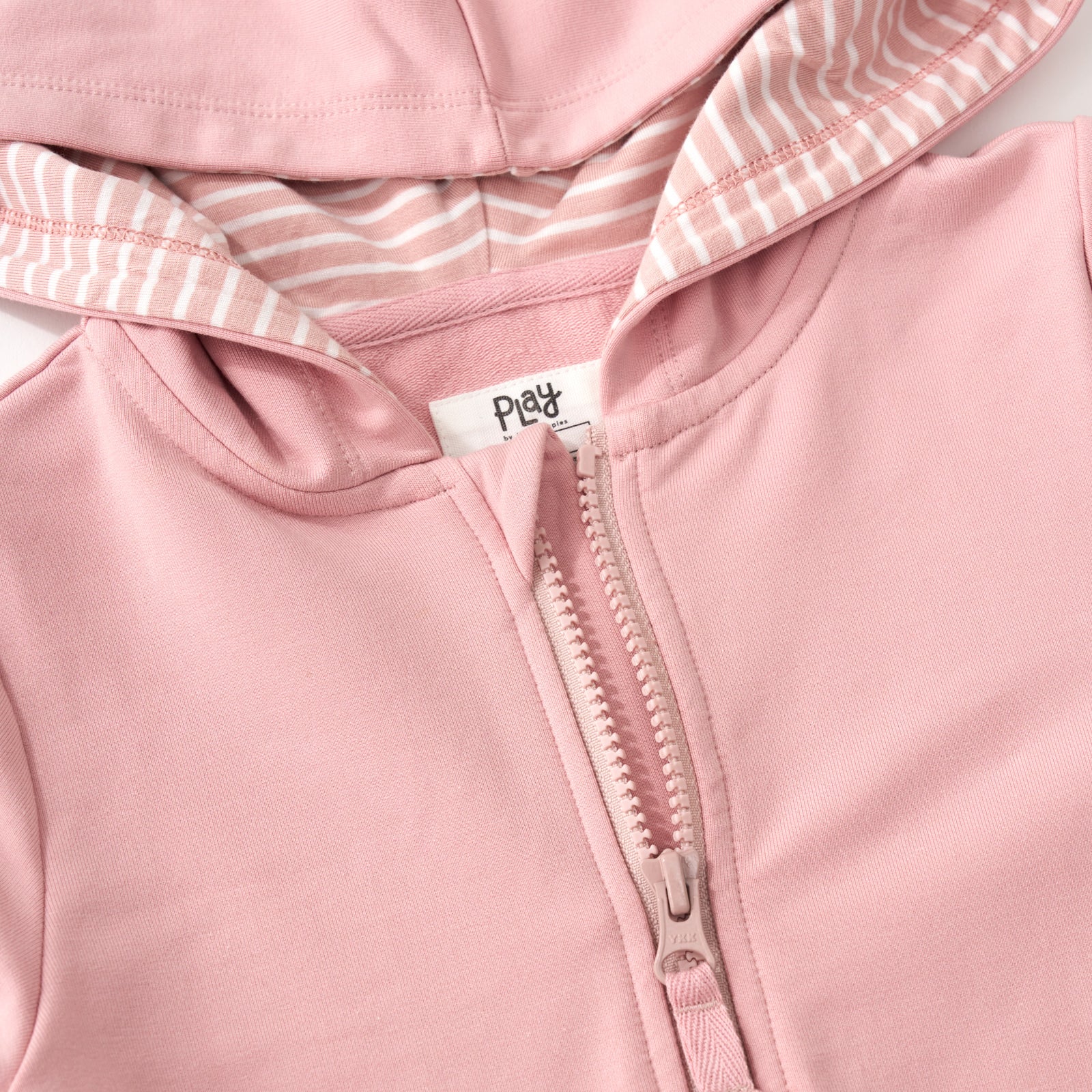 Mauve Blush Peplum Hoodie - Image 5