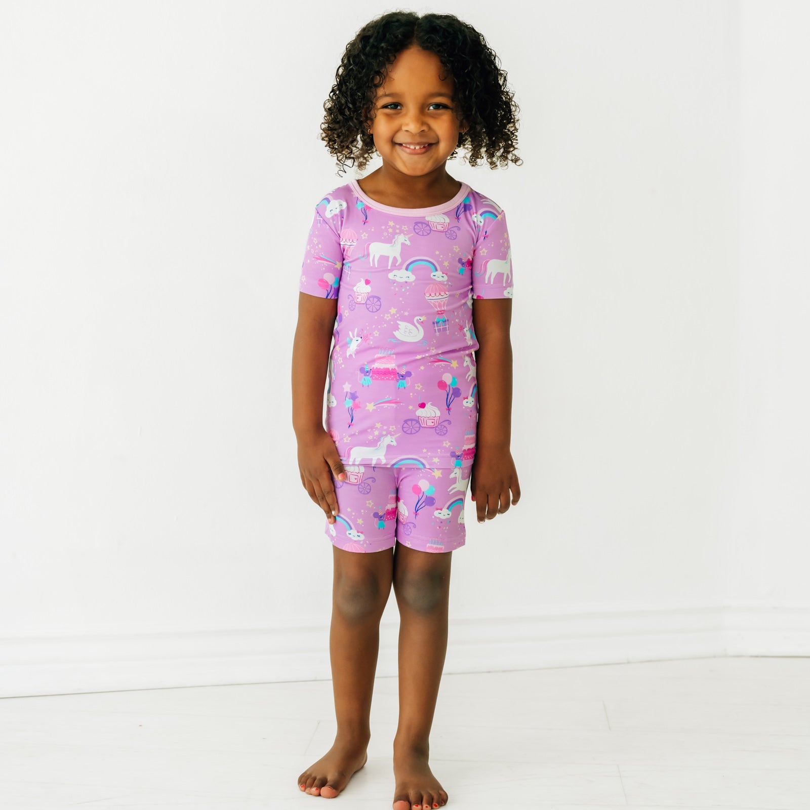 Magical Birthday Two-Piece Short Sleeve & Shorts Pajama Set - Image 2