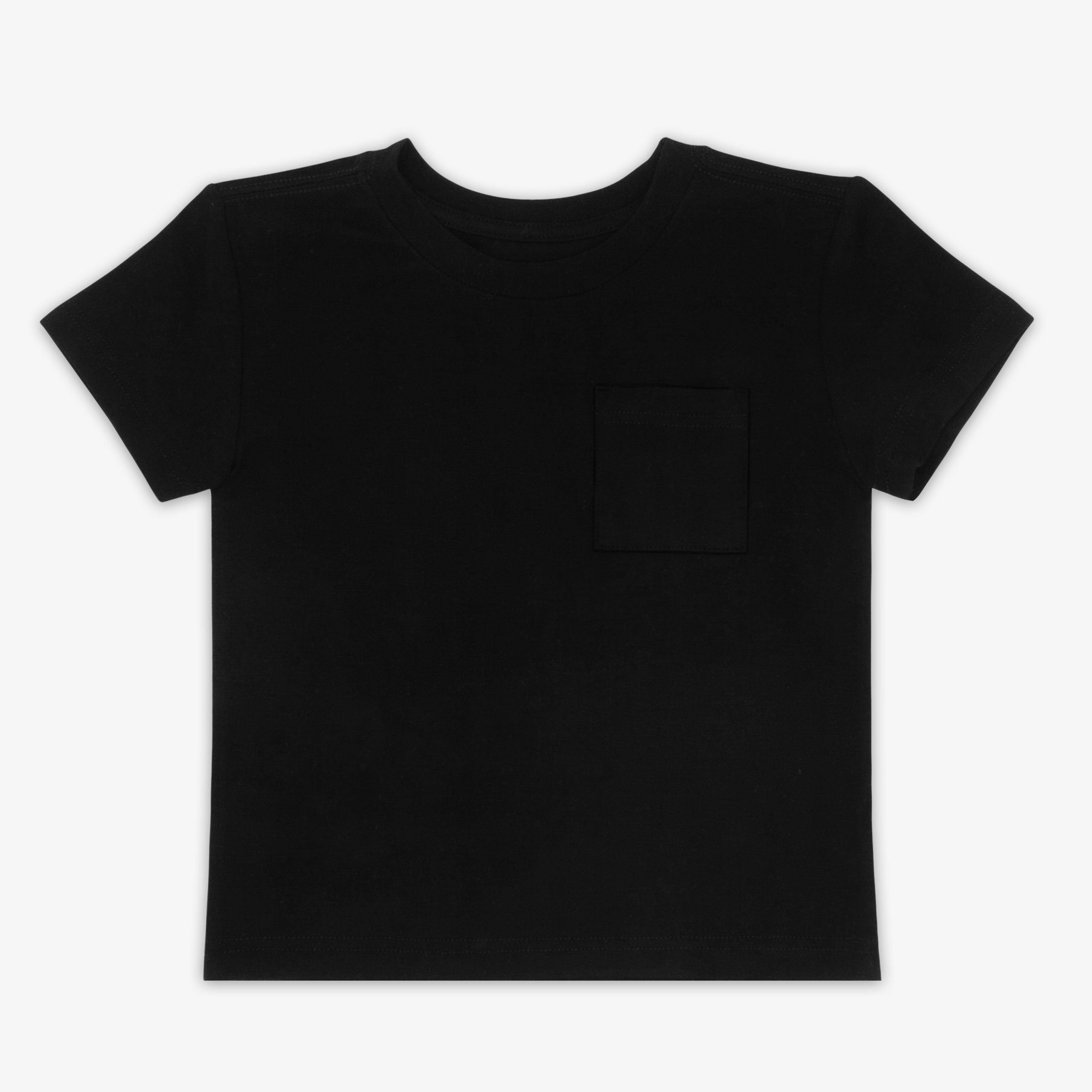 Black Short Sleeve Relaxed Pocket Tee - Image 3