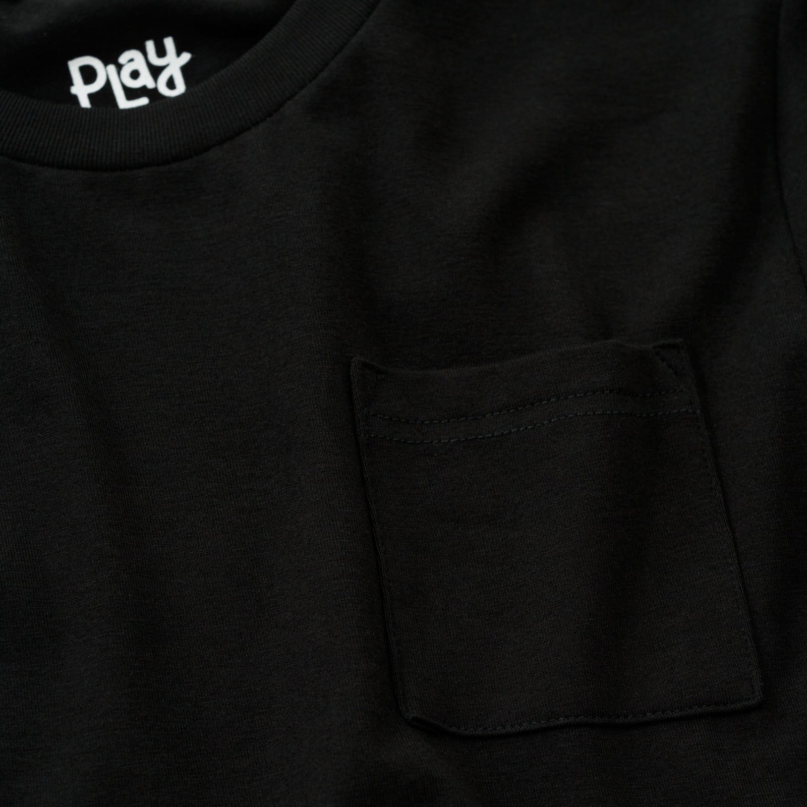 Black Short Sleeve Relaxed Pocket Tee - Image 4